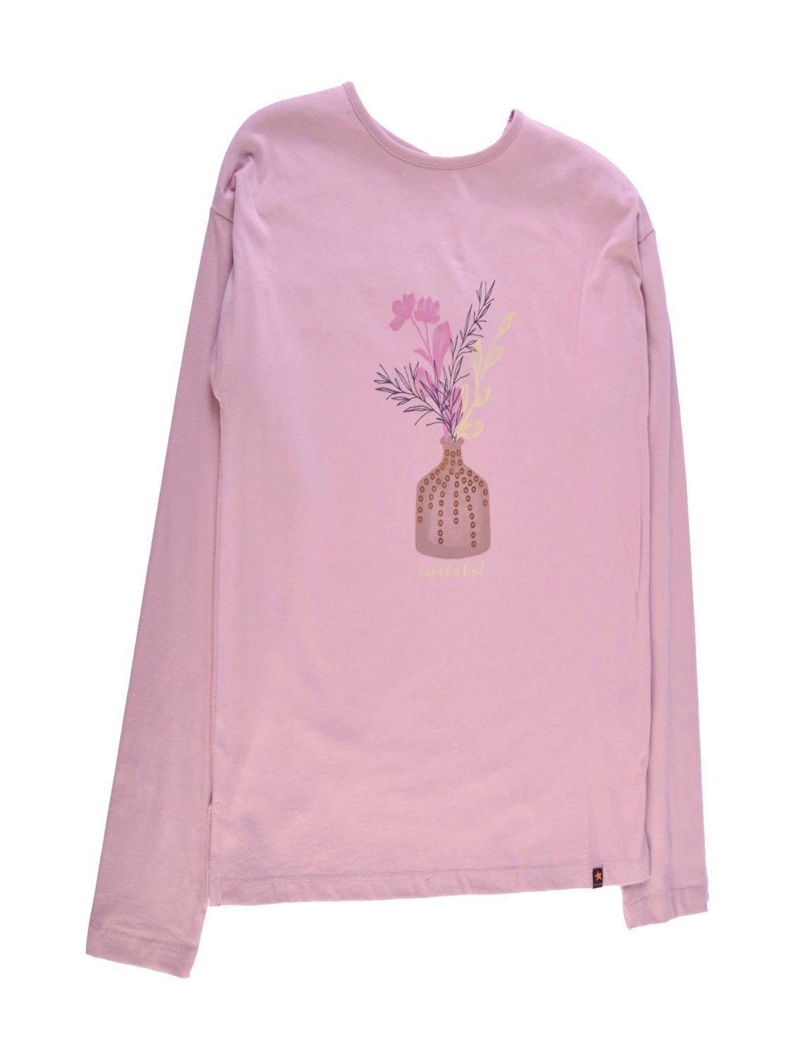 Polera Manga Larga Niña Lila Pillin-0