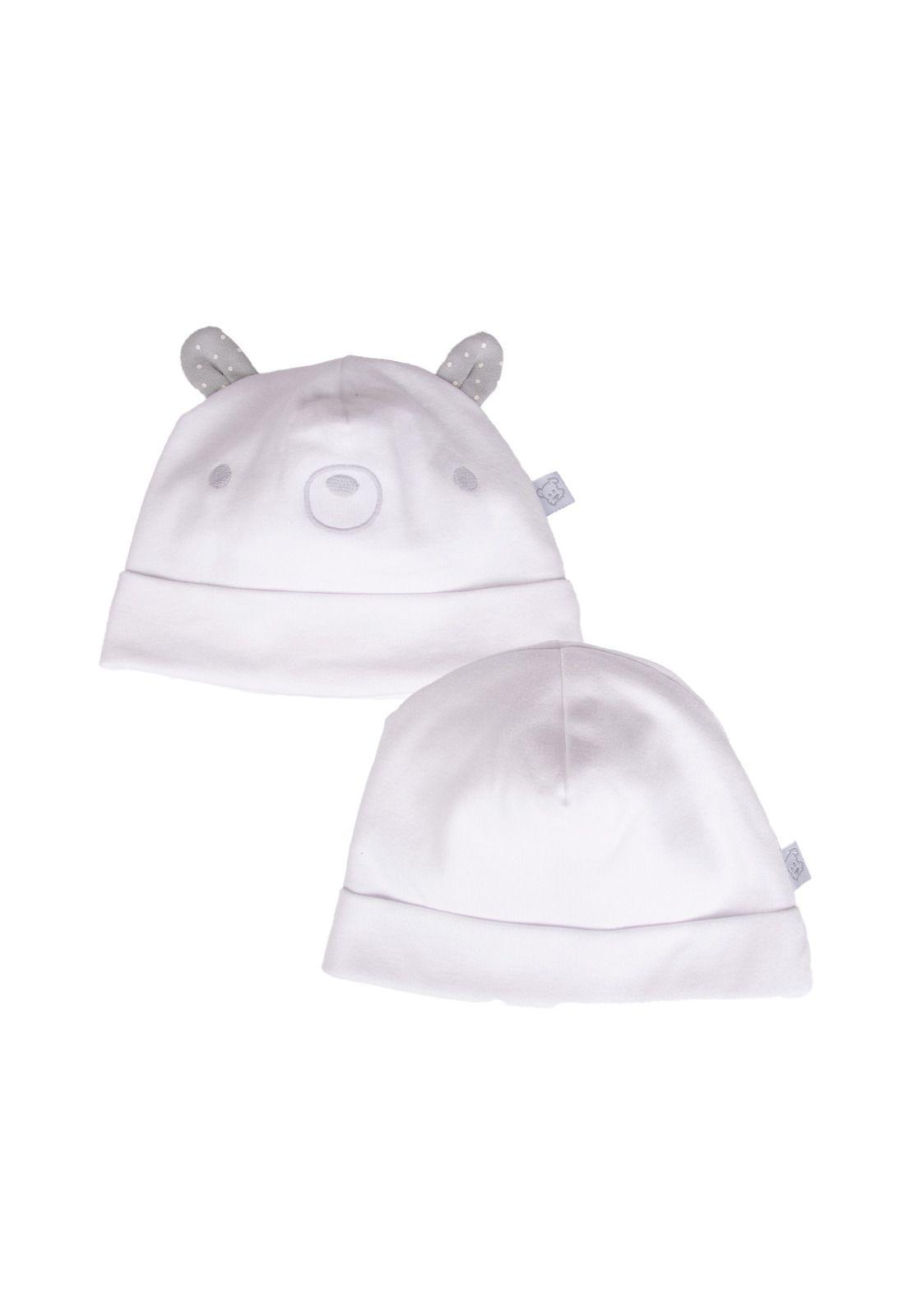 Gorro Pack 2 pcs Blanco Pillin (PRB146-25BCO)-0