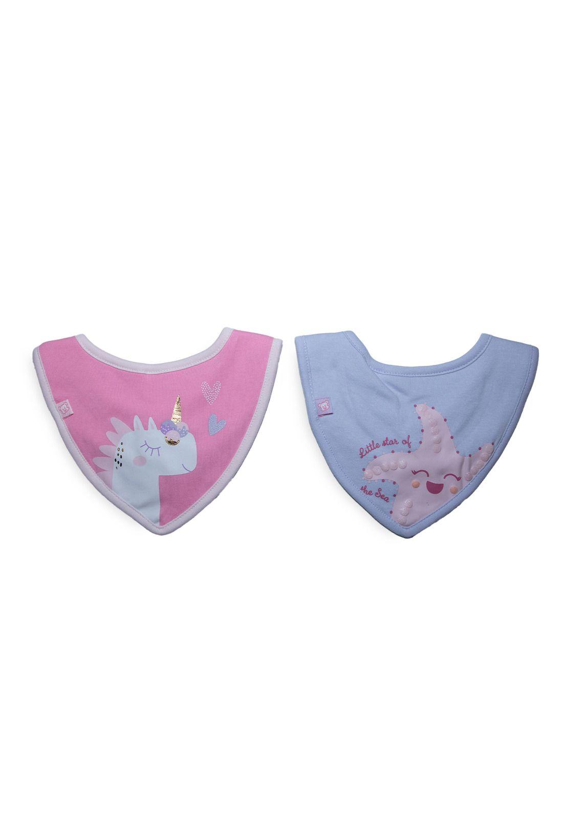 Pack Baberos Recién Nacido Niña Diseño Surtido Pillin-0