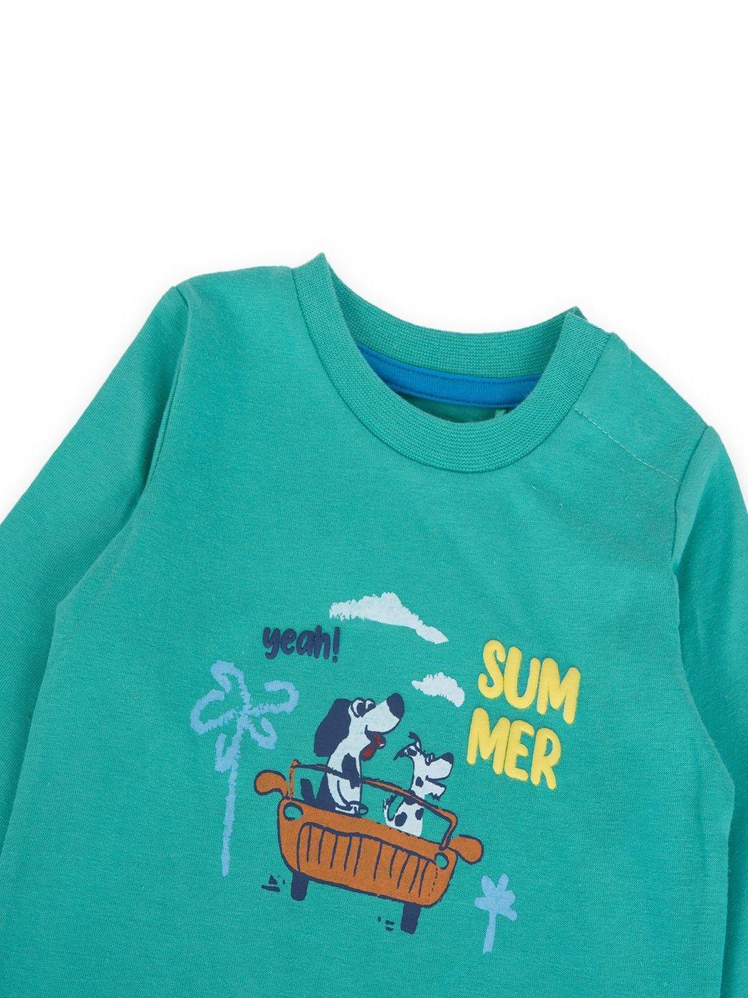 Polera Bebé Niño Verde Pillin-1