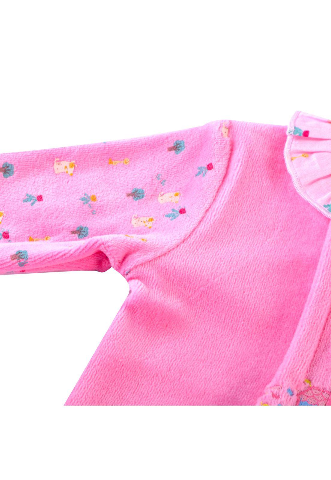 Osito Plush Bebé Niña Fucsia Pillin-2