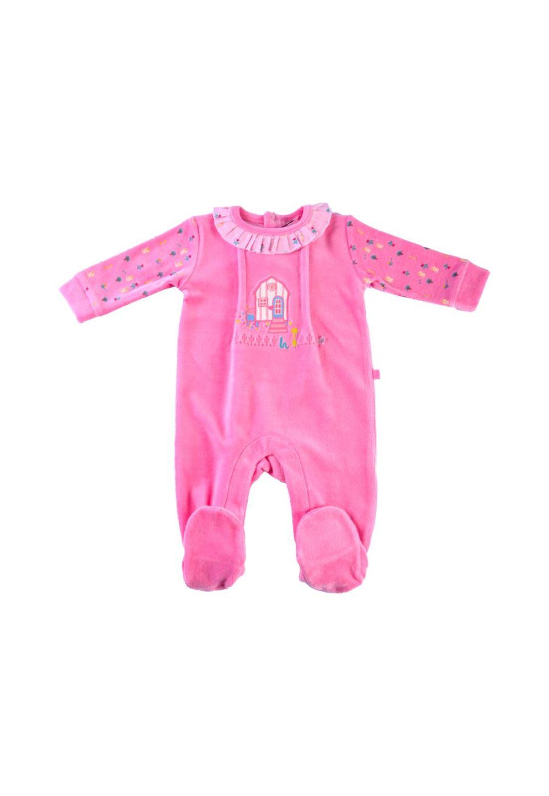 Osito Plush Bebé Niña Fucsia Pillin-0