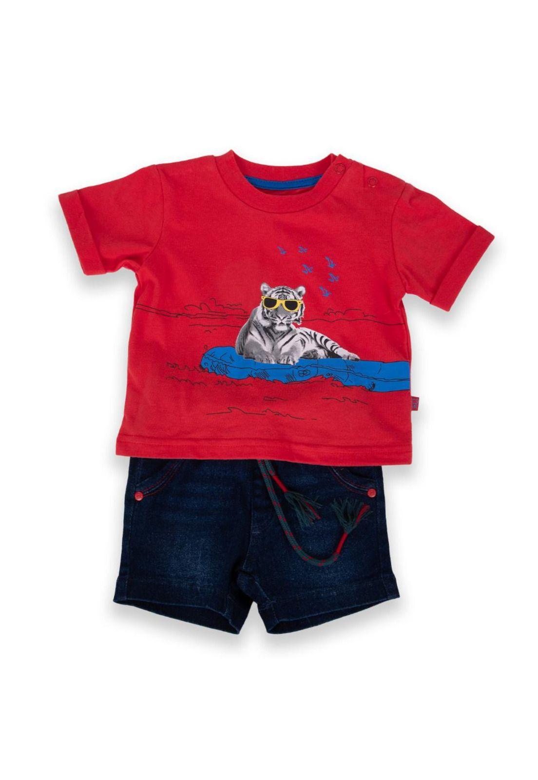 Polera Bebé Niño Rojo Pillin-0