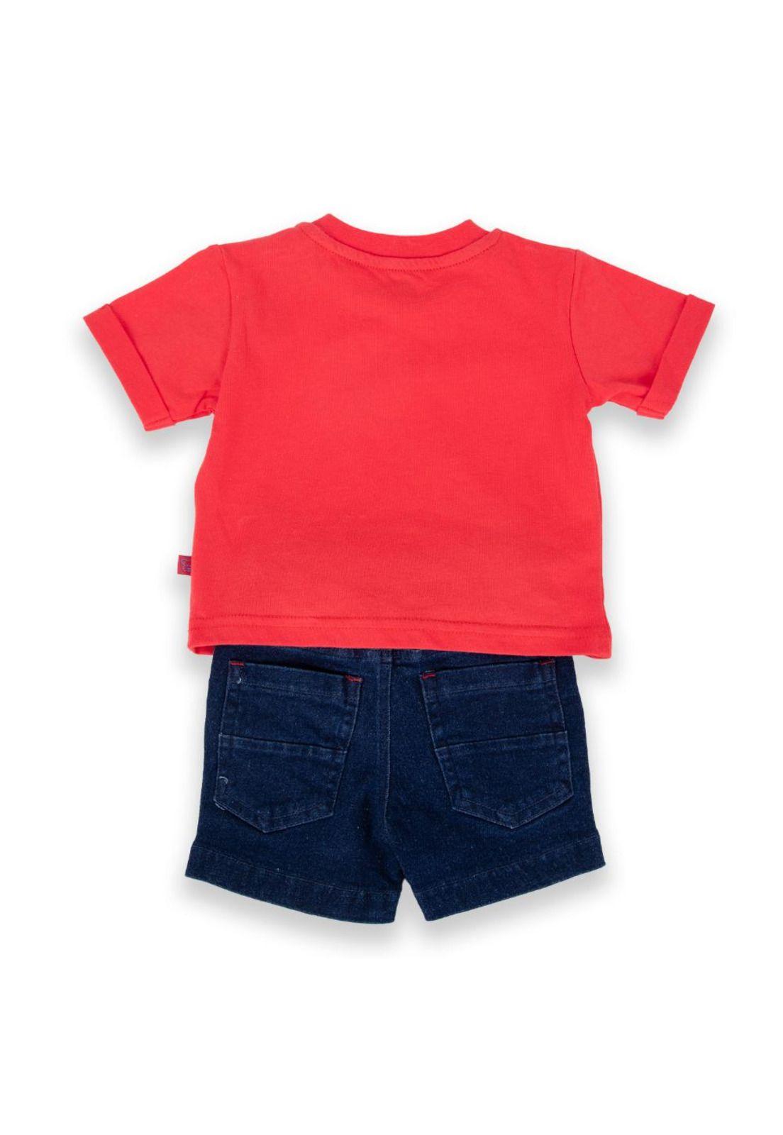 Polera Bebé Niño Rojo Pillin-3