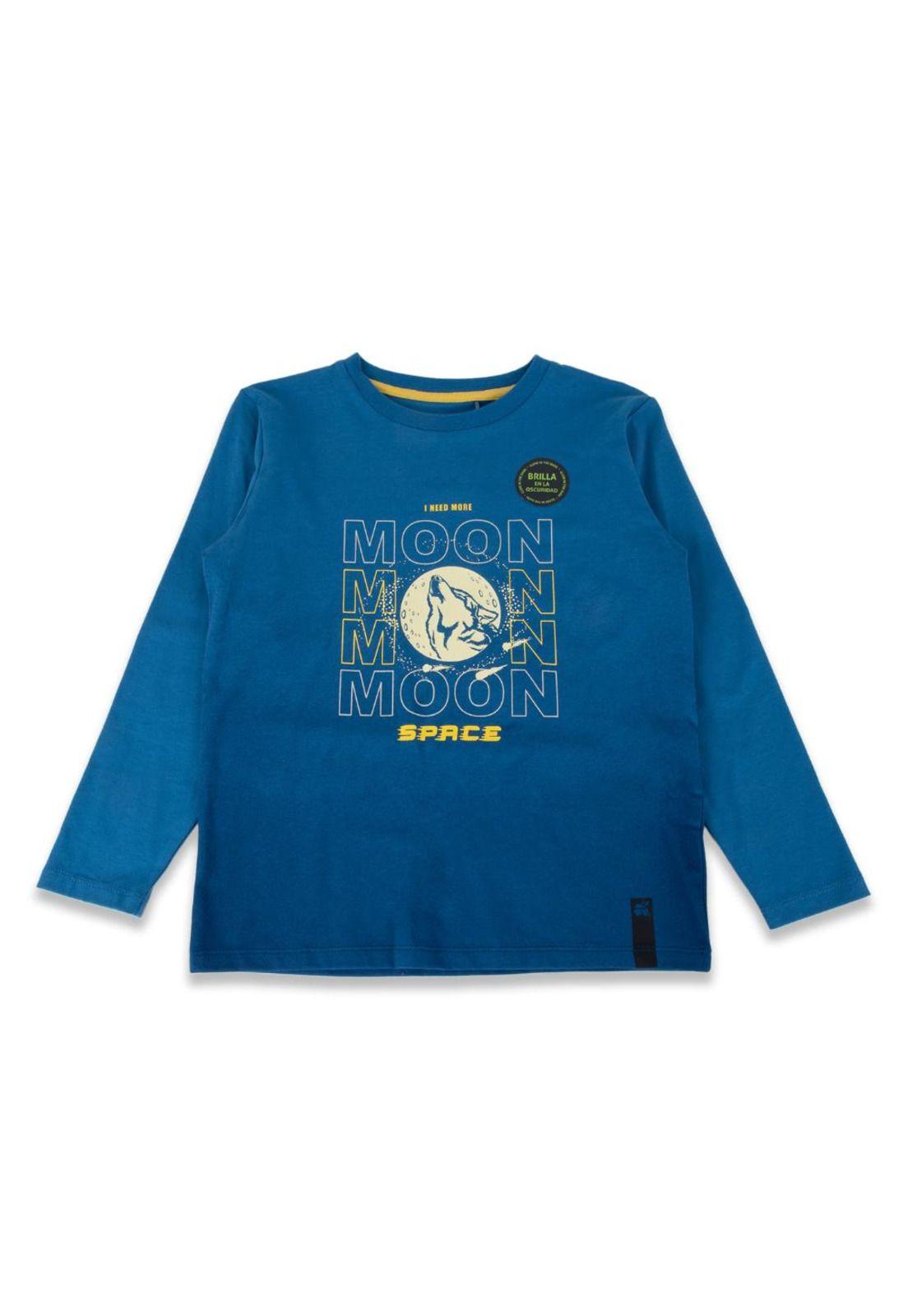 Polera Niño Azul Pillin-0