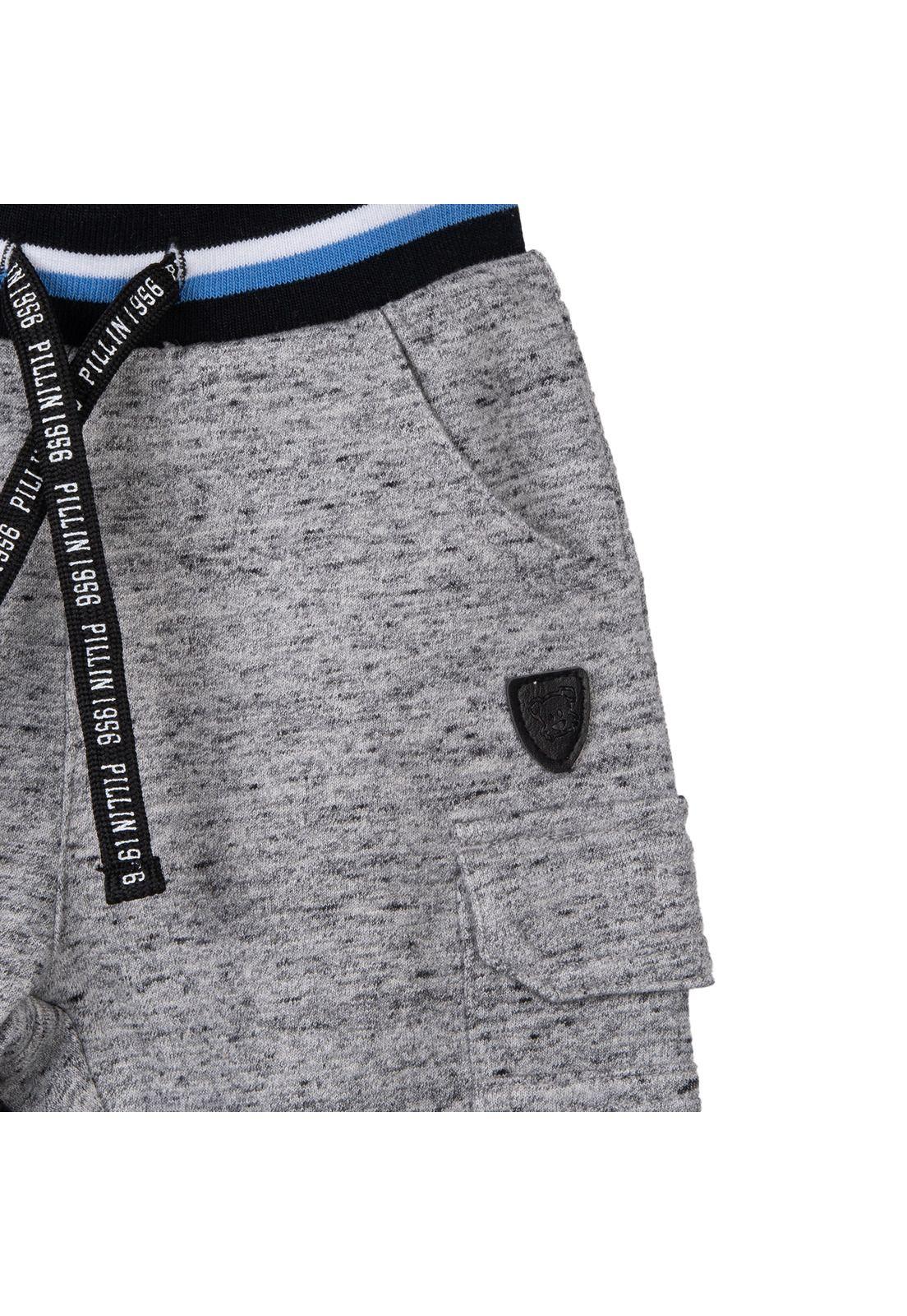 Pantalón Buzo Bebé Niño Cargo Melange Pillin-2