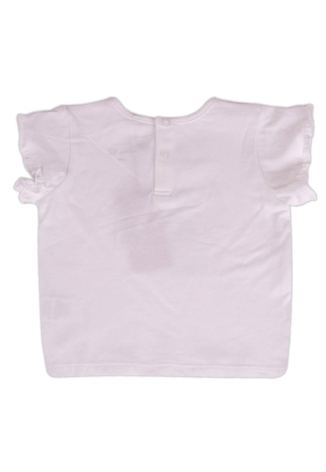 Polera Bebe Niña Blanco Pillin-2