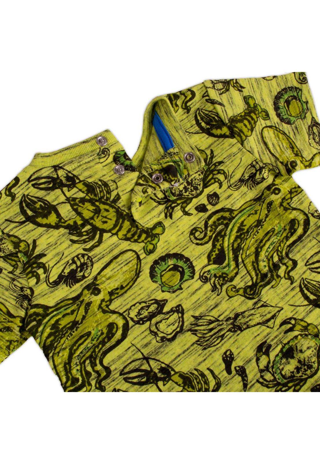 Polera Bebe Niño Verde Pillin-2