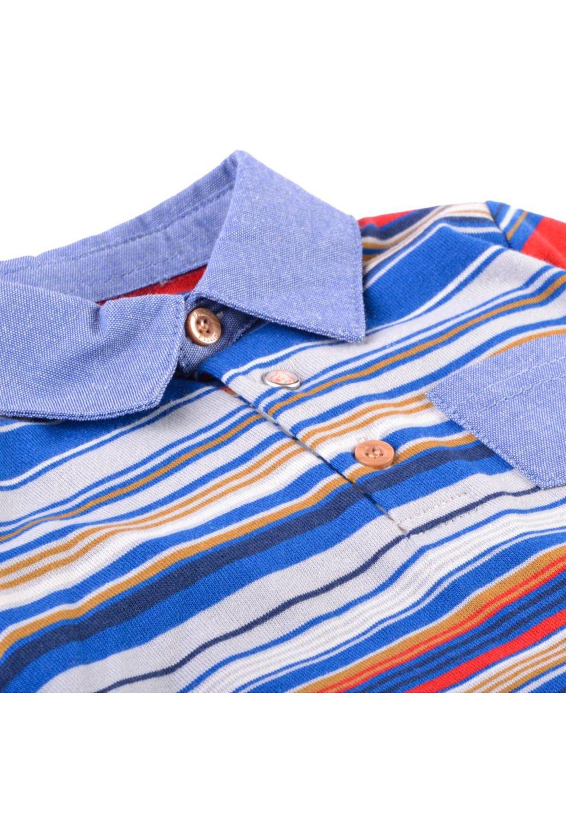 Polera Manga Larga Bebé Niño Azul marino Pillin-2