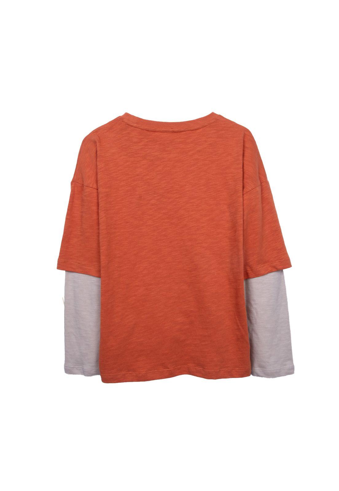 Polera  Naranja Niño Pillin (PVD636-26NAR)-1