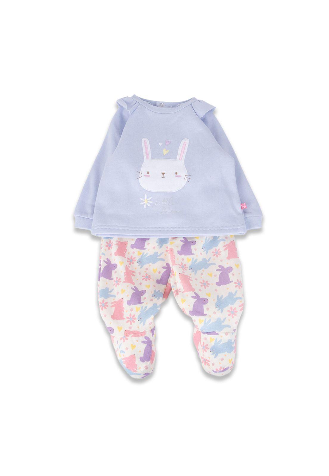Pijama Bebé Niña Azul claro Pillin-0