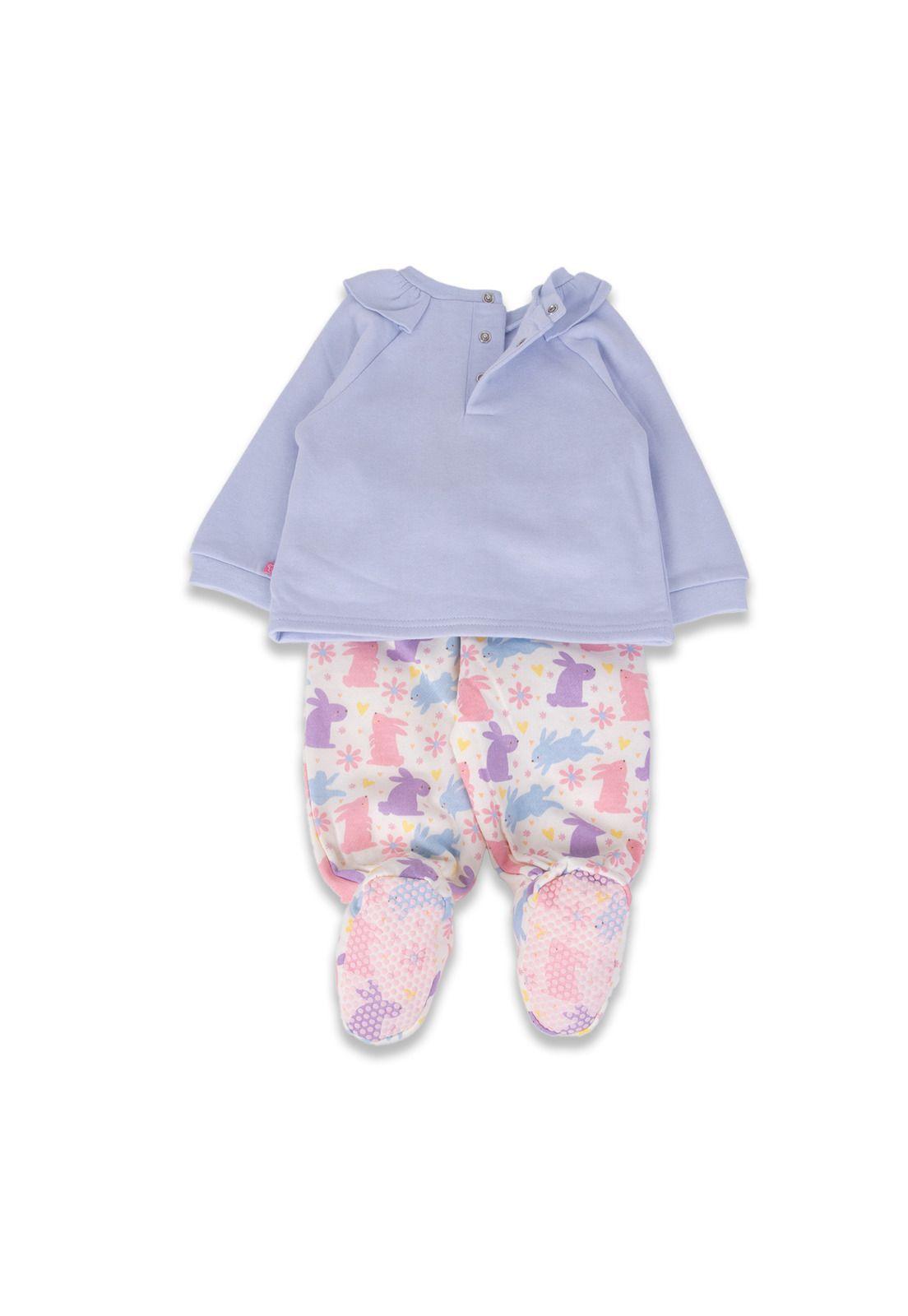 Pijama Bebé Niña Azul claro Pillin-3