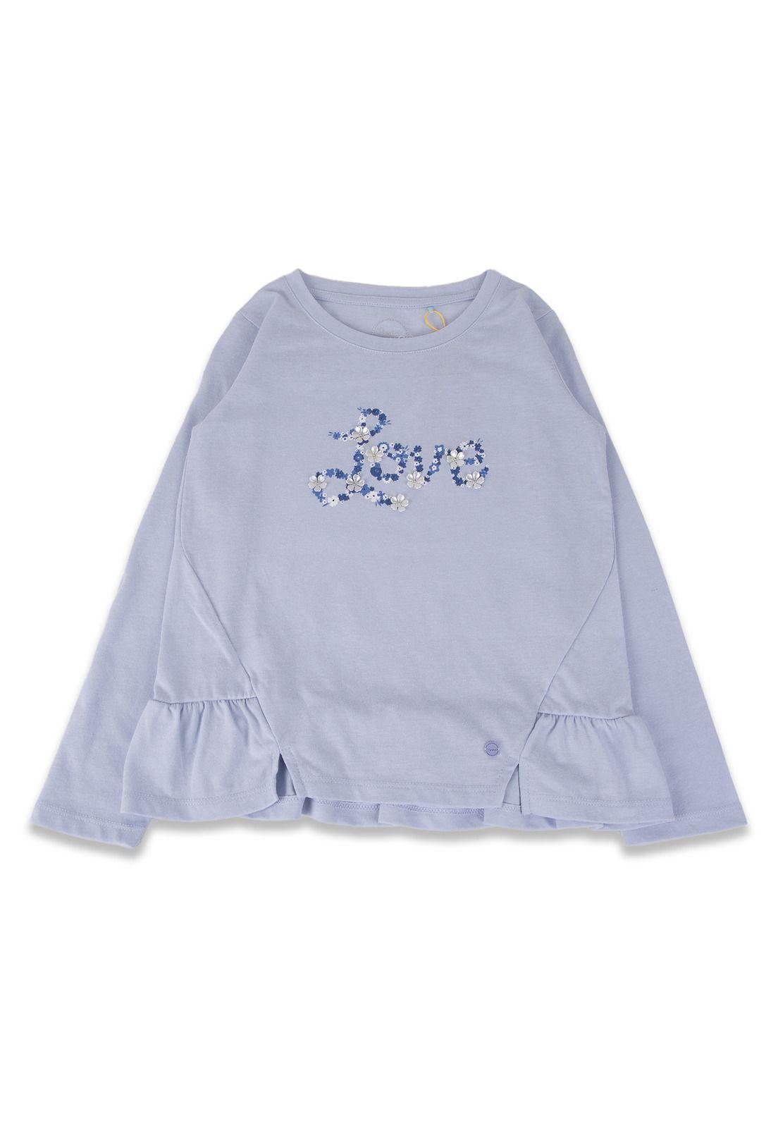 Polera Niña Celeste Pillin-1