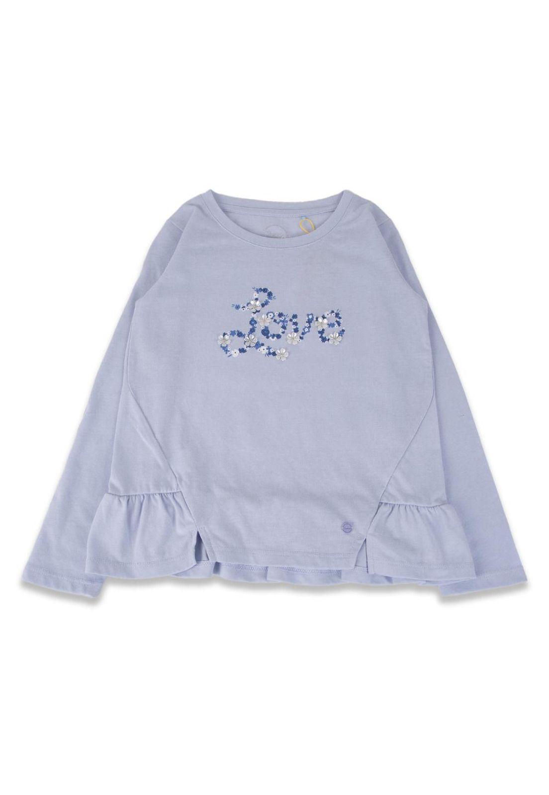 Polera Niña Celeste Pillin-0