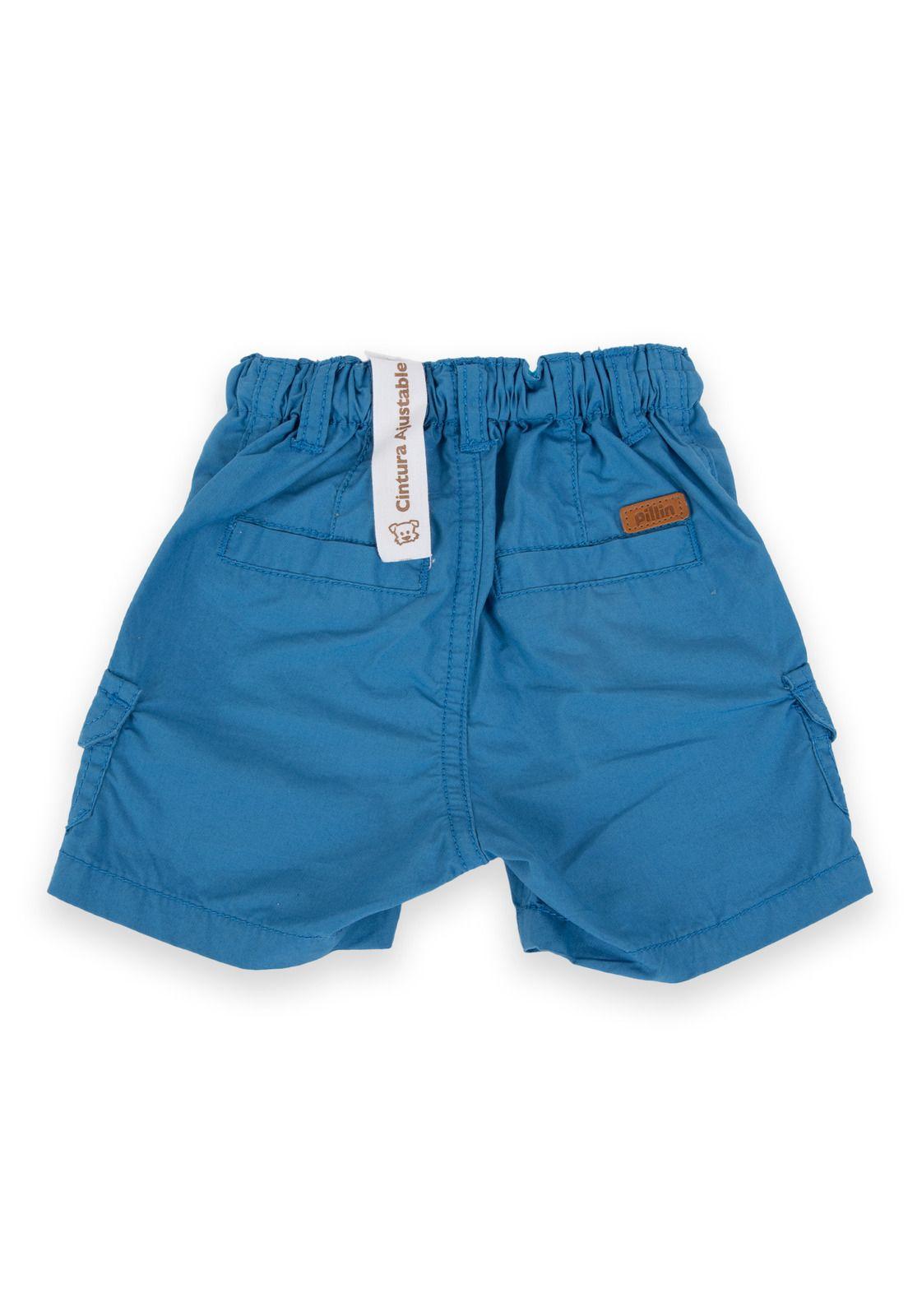 Bermuda Bebé Niño Azul Pillin (PVA813-24AZU)-2