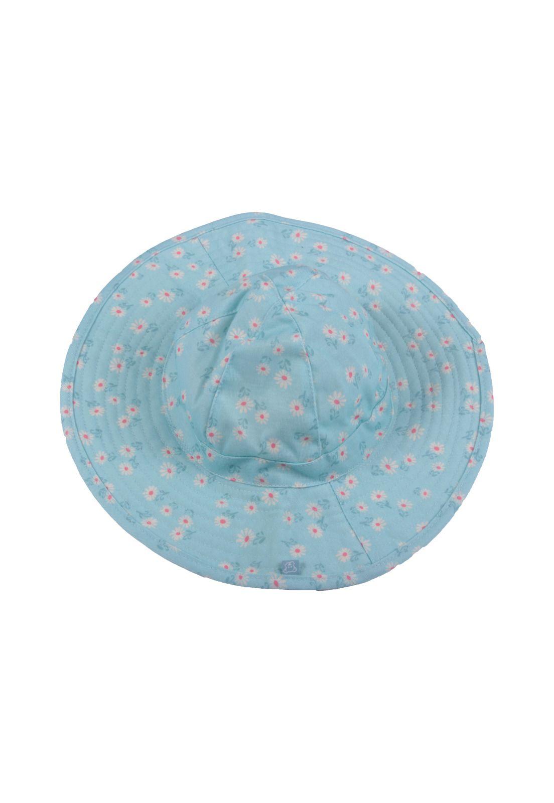 Gorro Bebe Niña Celeste Pillín-2