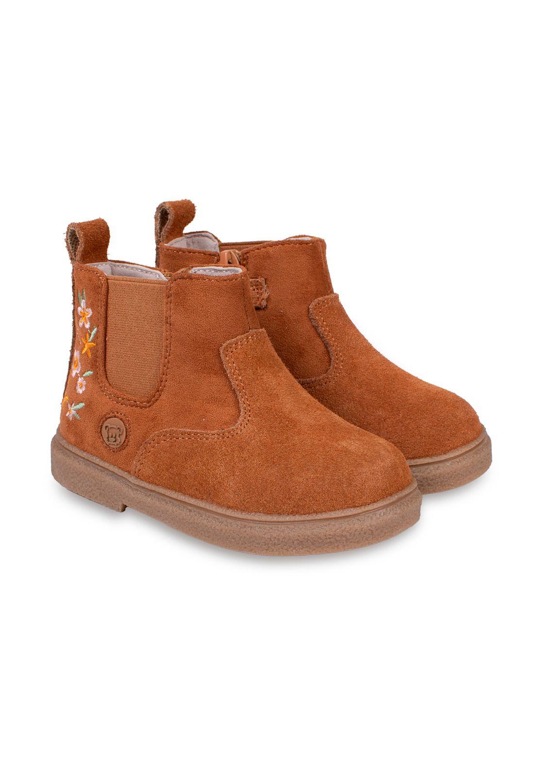 Botin  Niña Café Pillin (PZD332-26CAF)-0