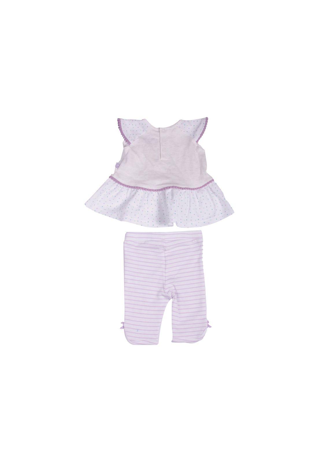 Conjunto Recién Nacido Niña Blanco Pillin-3
