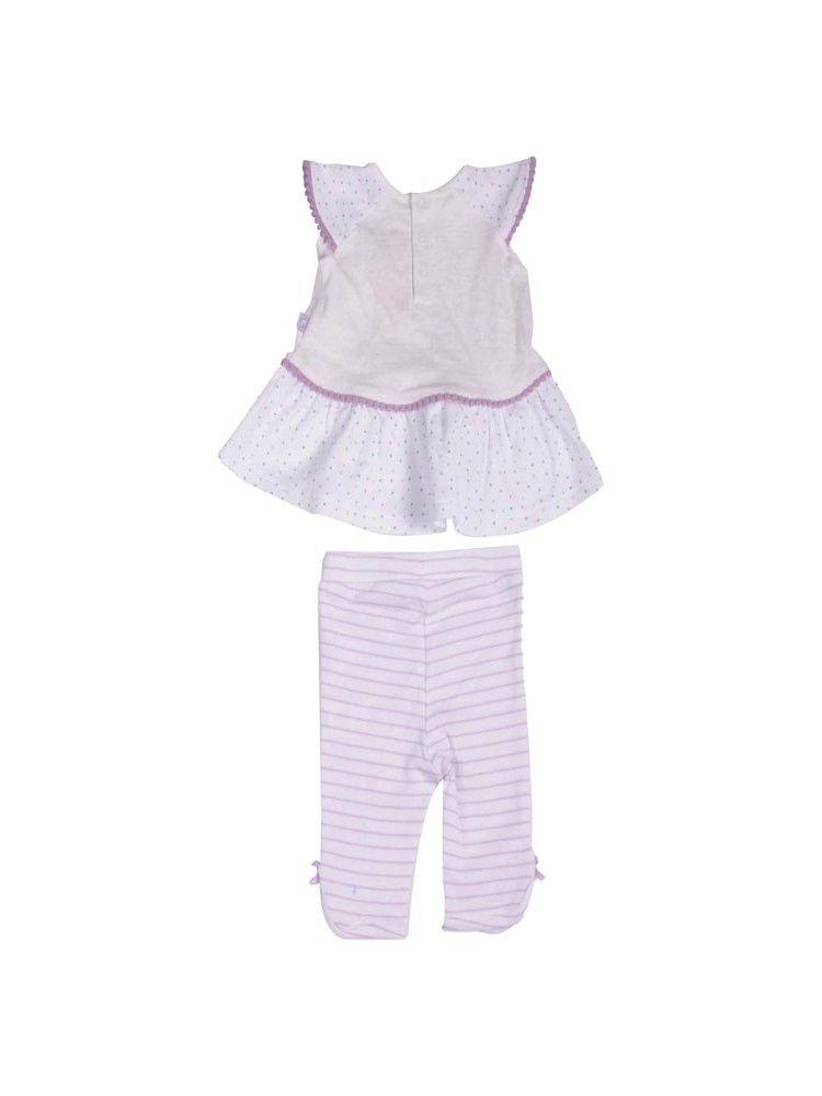 Conjunto Recién Nacido Niña Blanco Pillin-3