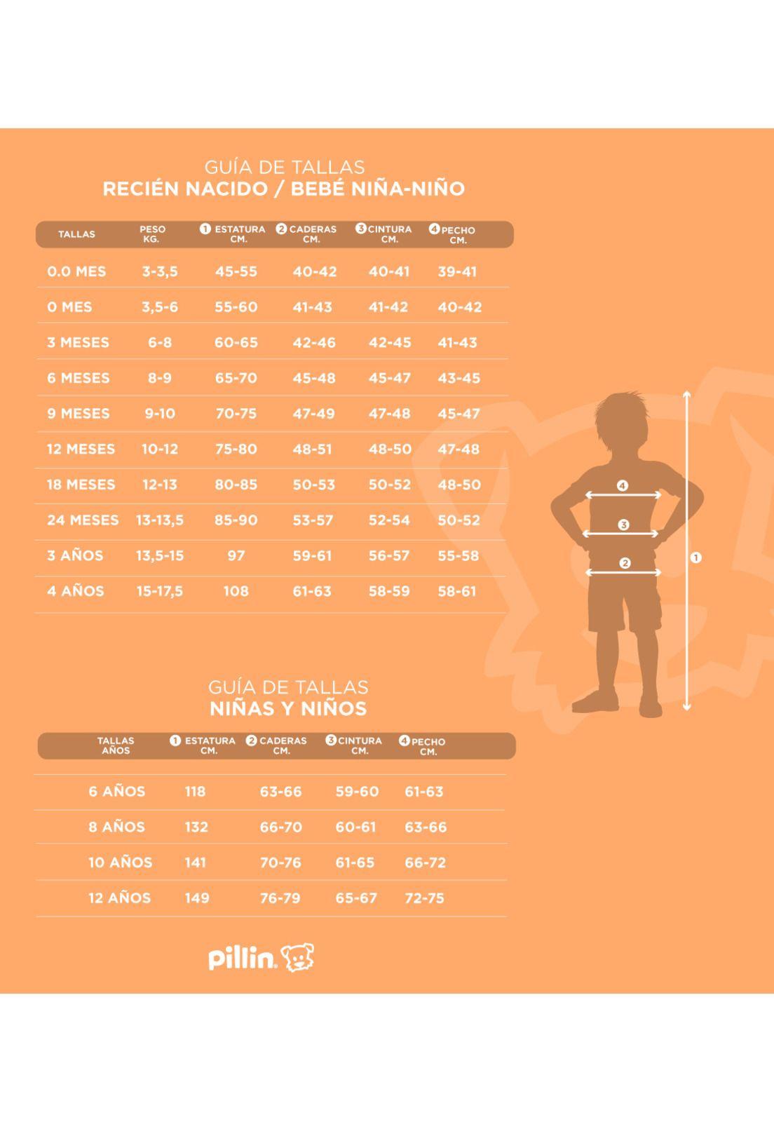 Polera Niño Naranja Pillin-3