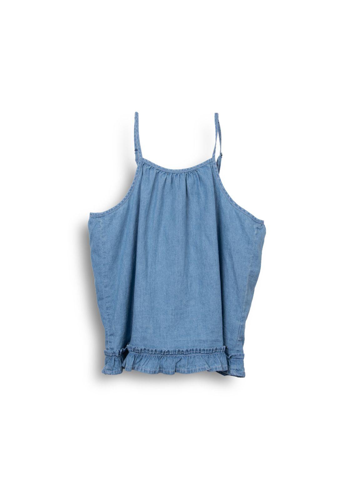 Polera Niña Denim Pillin (TVC714-25DEN)-1