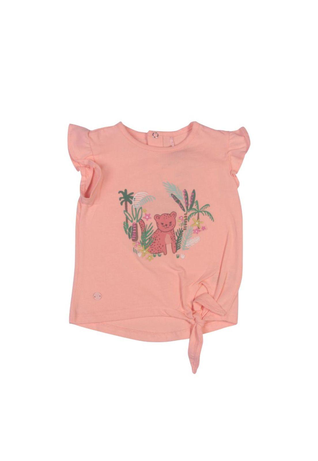Polera Bebe Niña Naranja Pillin-0