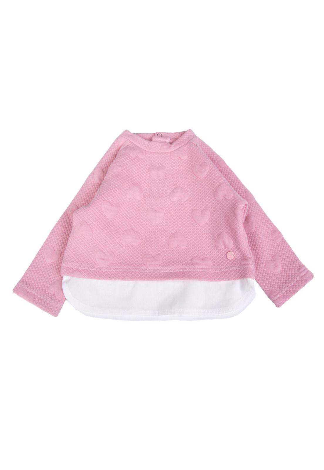 Polerón Bebe  Rosado Pillin ( PVB517-25ROS )-0