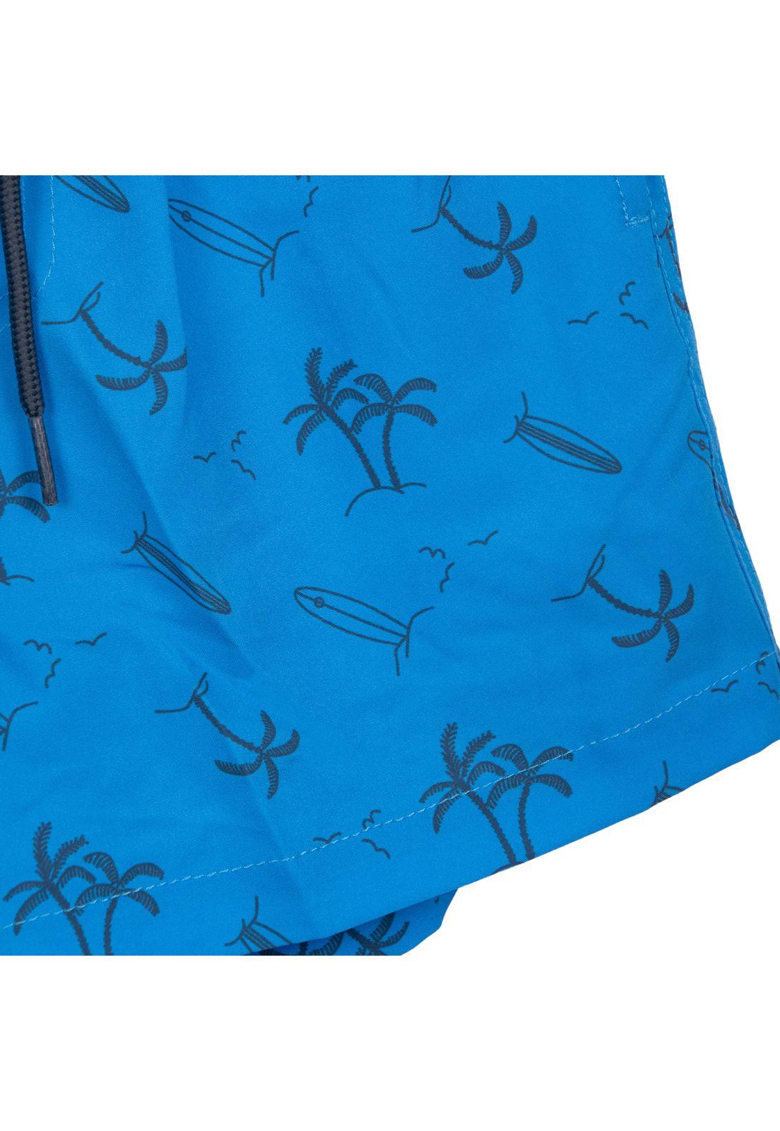 Traje de Baño Niño Estampado Azulino Pillin-2