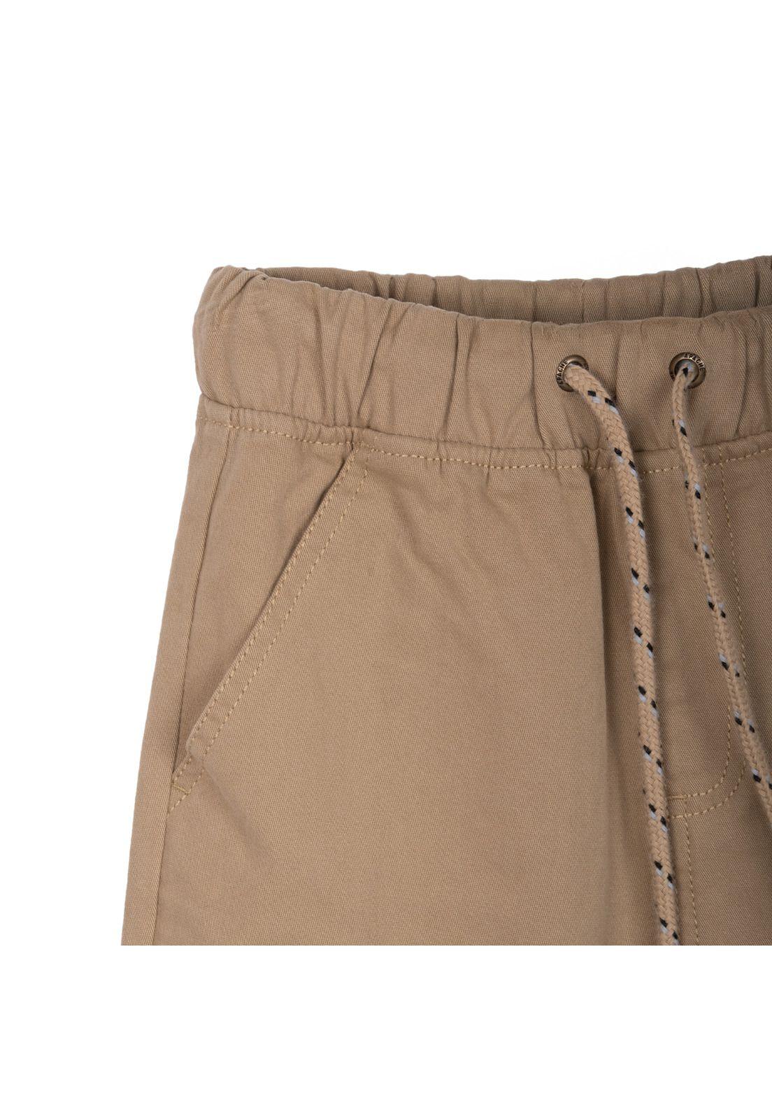 Bermuda Niño Gabardina Beige Pillin-2