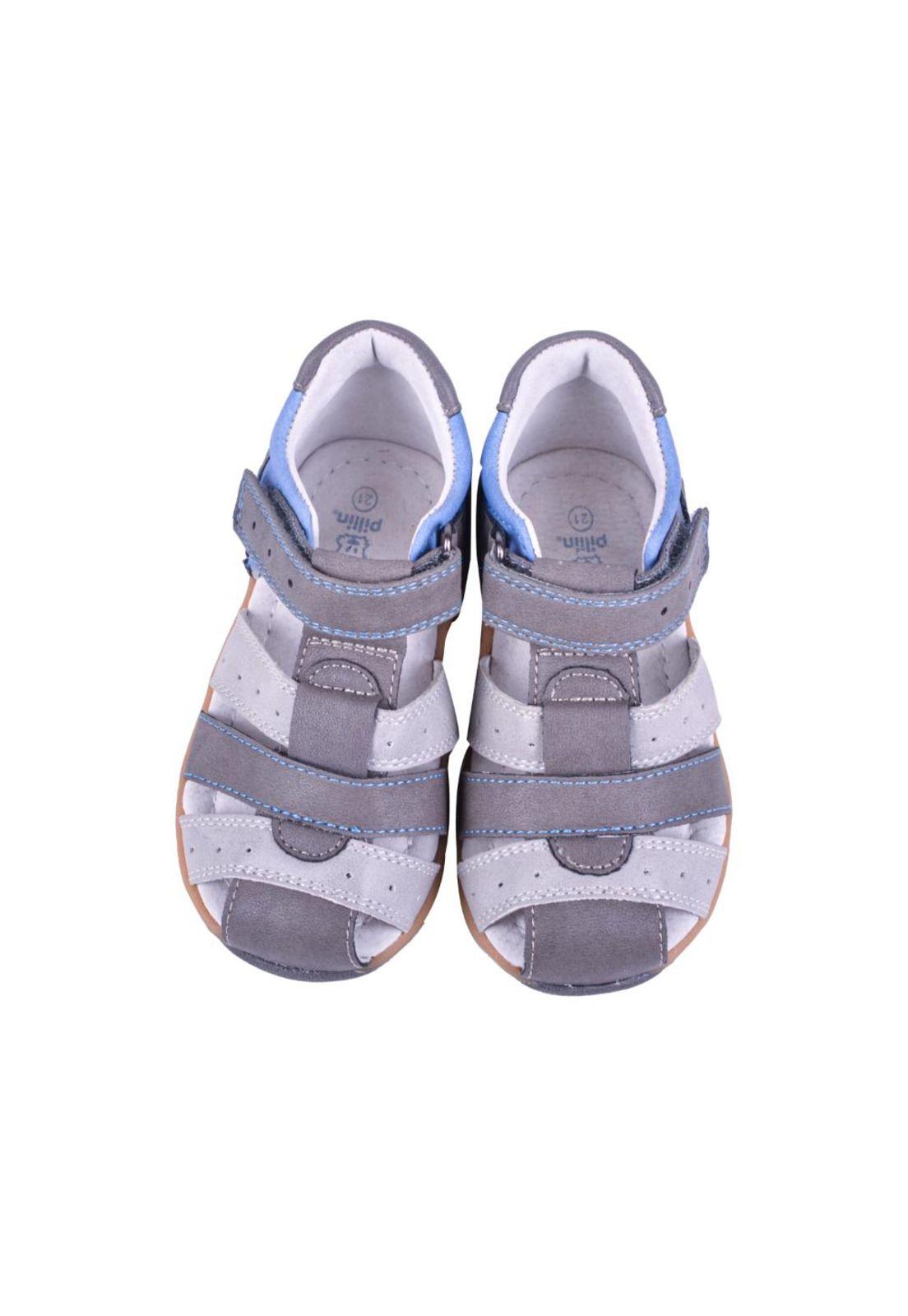 Sandalias Niño Gris Pillin-1