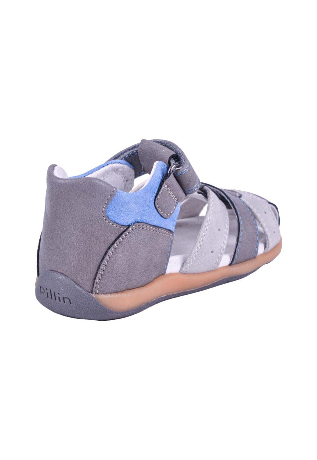 Sandalias Niño Gris Pillin-3