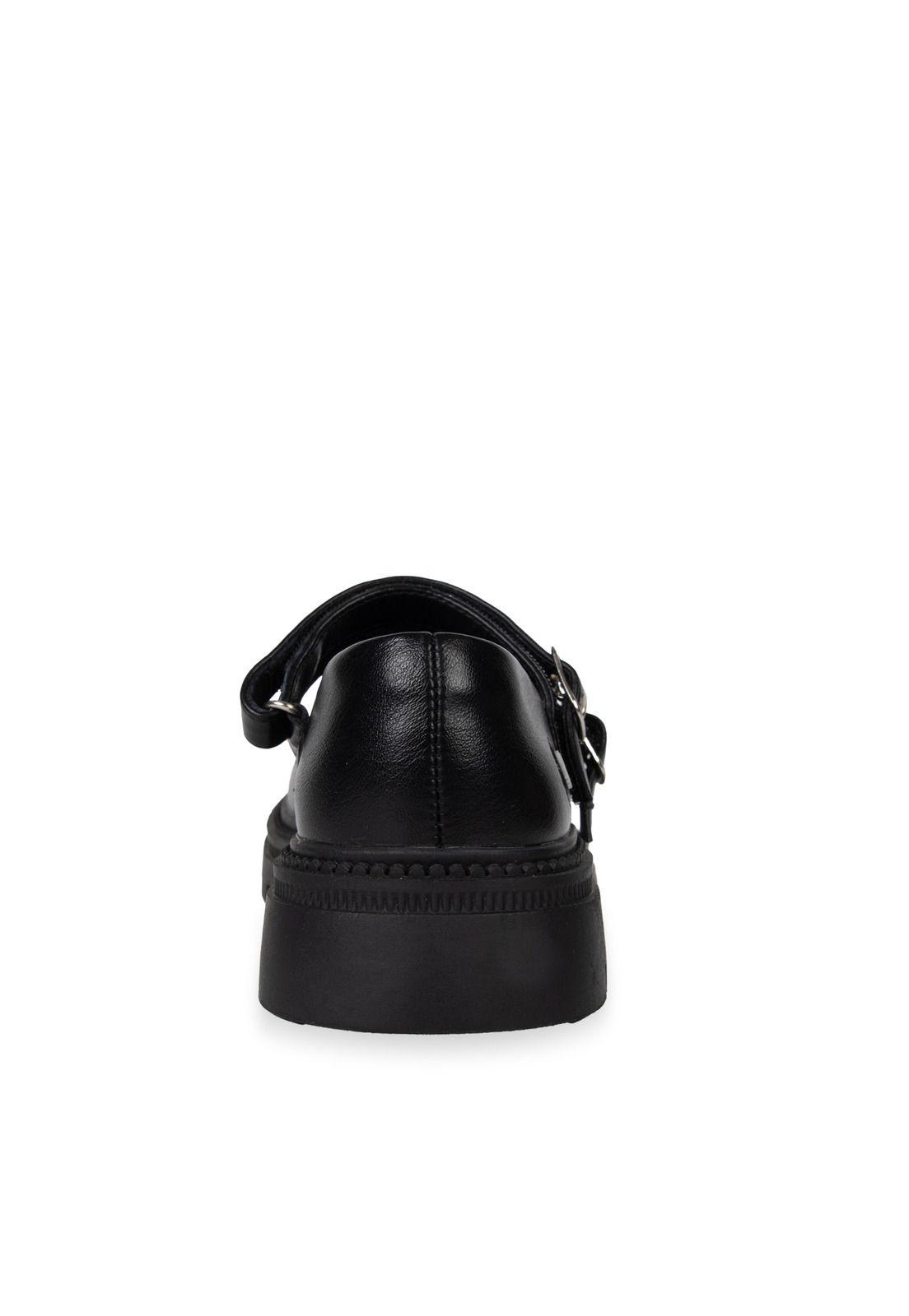 Ballerina Niña con Velcro Ajustable Negro Pillin-3