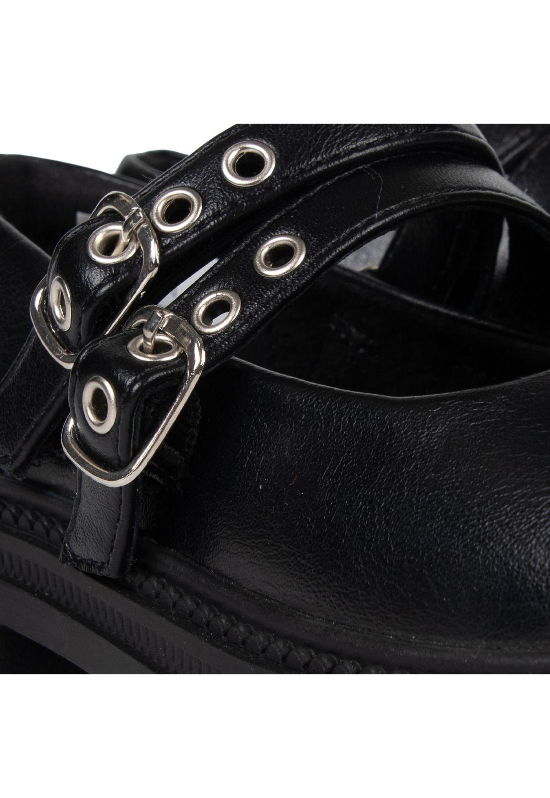 Ballerina Niña con Velcro Ajustable Negro Pillin-4