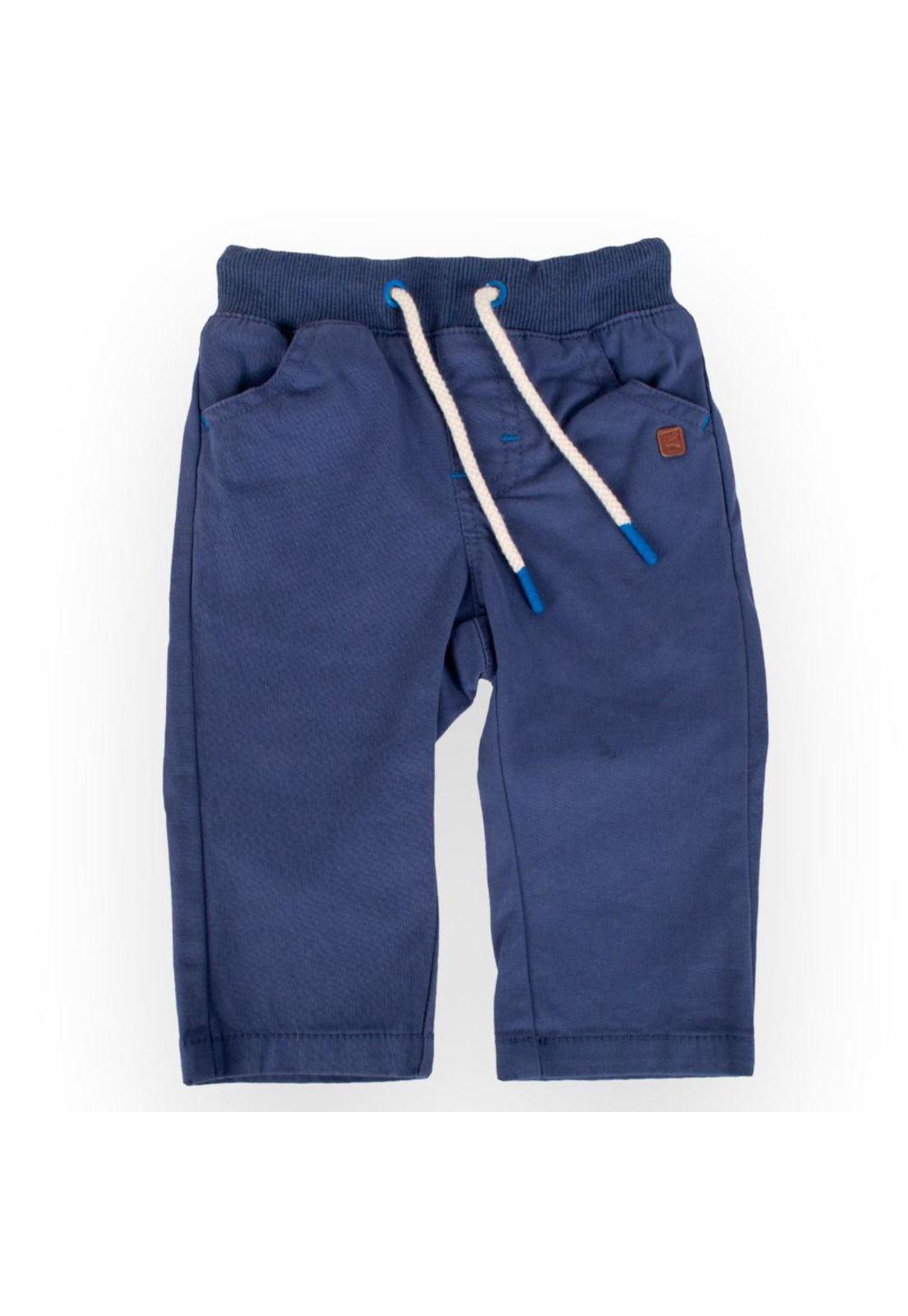 Pantalón Bebe Niño Azul Pillin-0