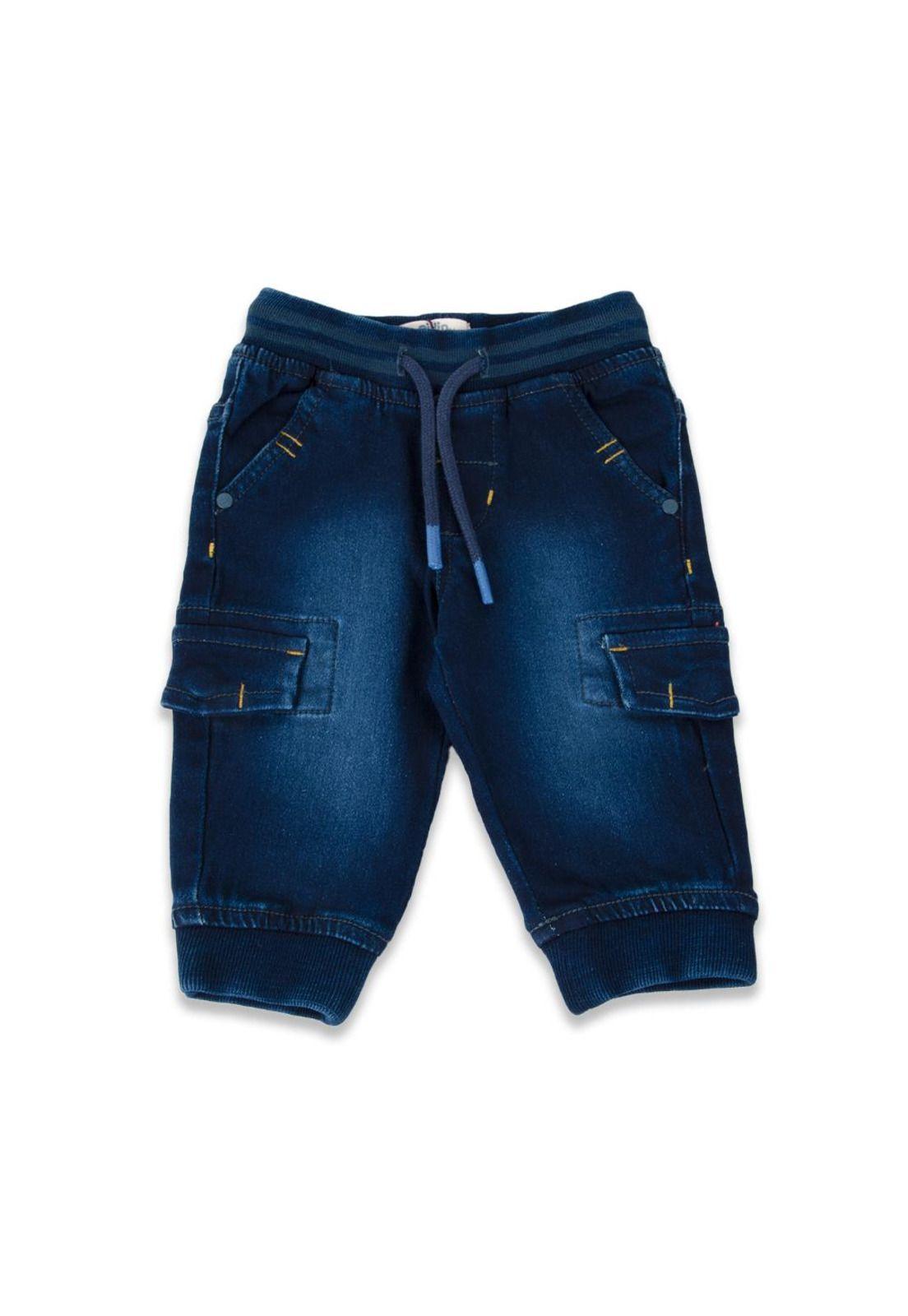 Jeans Bebé Niño Azul Pillin-0