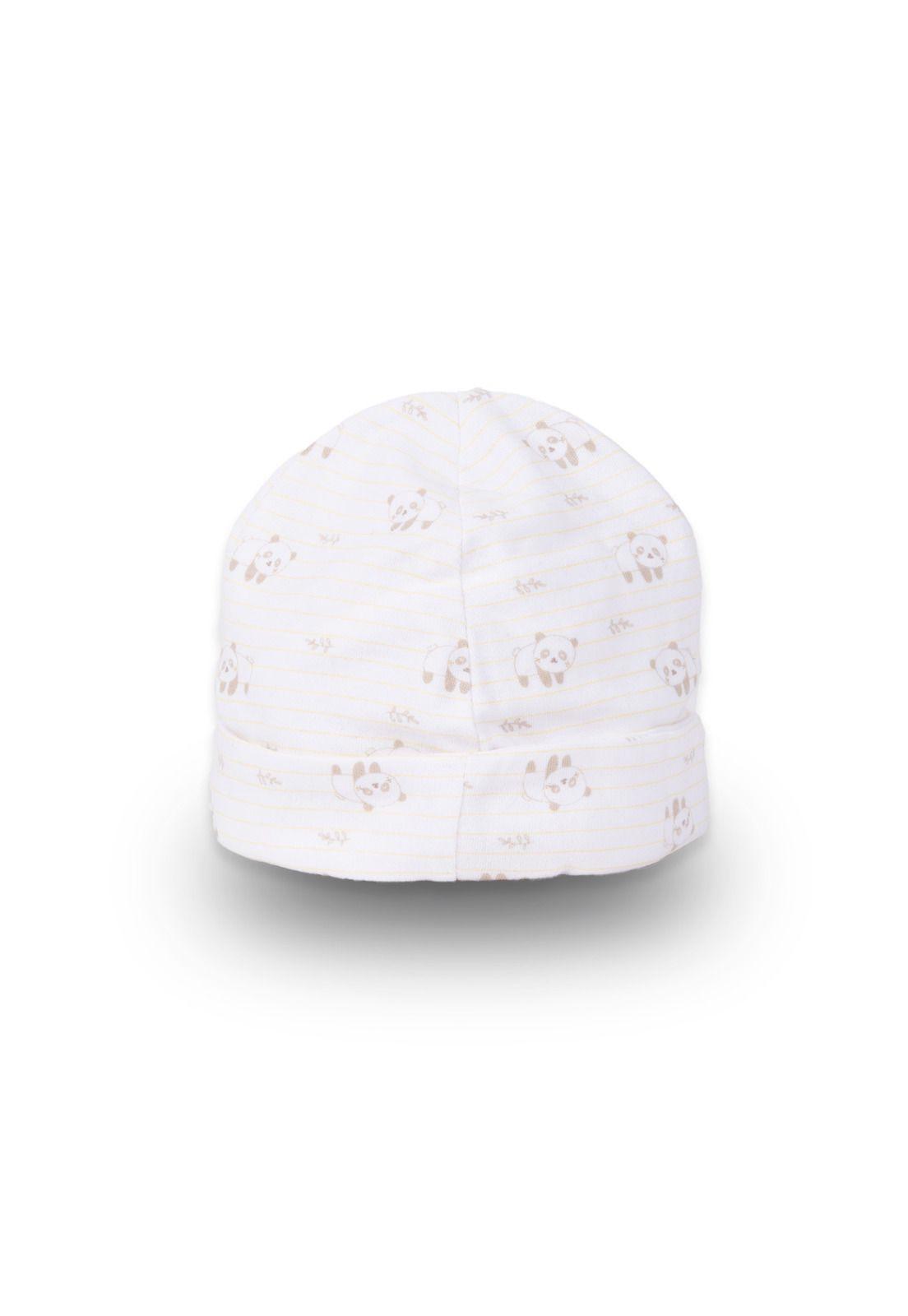 Pack 2 Pzas Gorro Bebé Unisex Blanco Pillin-3