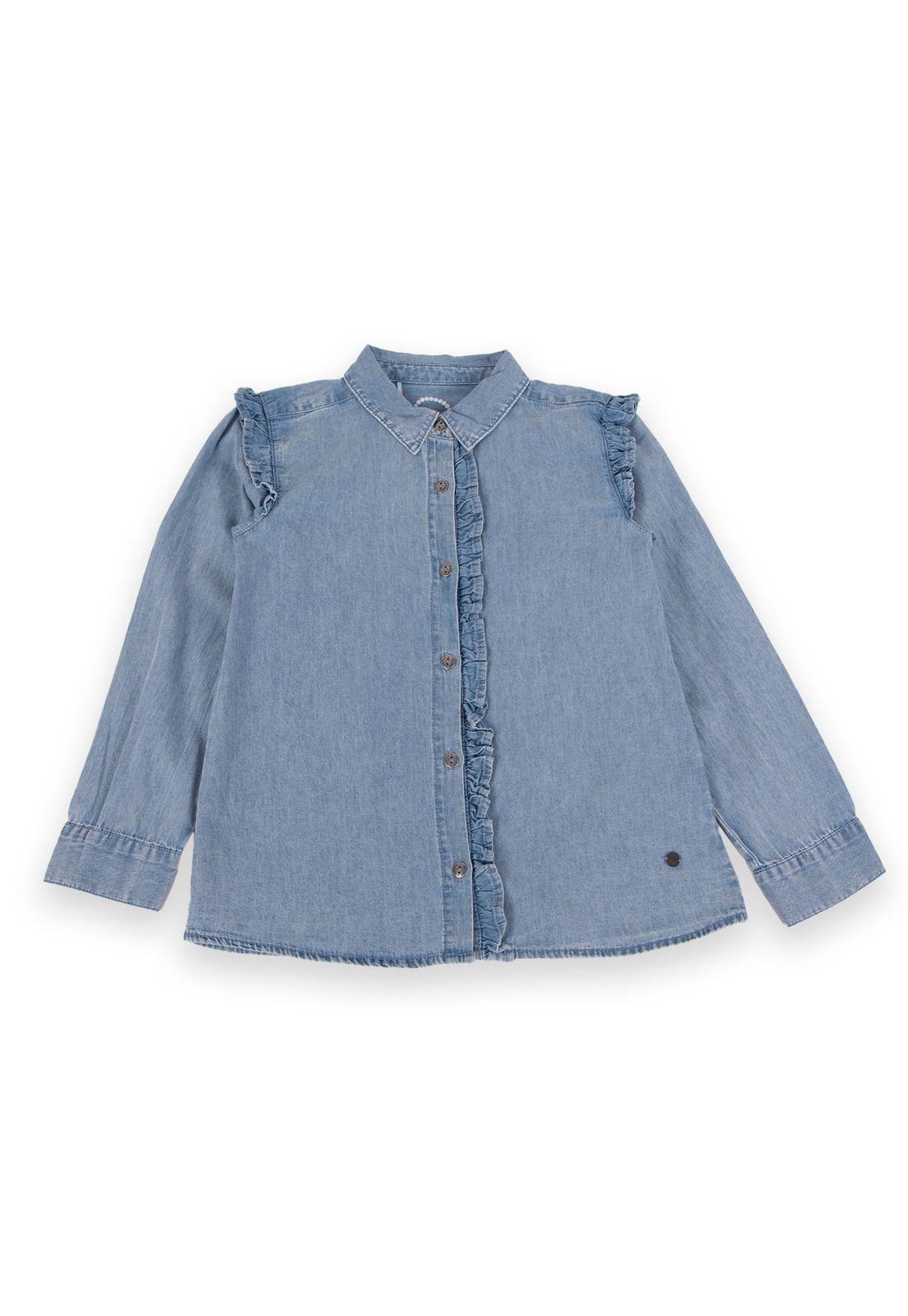 Blusa Niña Denim Pillin (PVA734-24DEN)-0