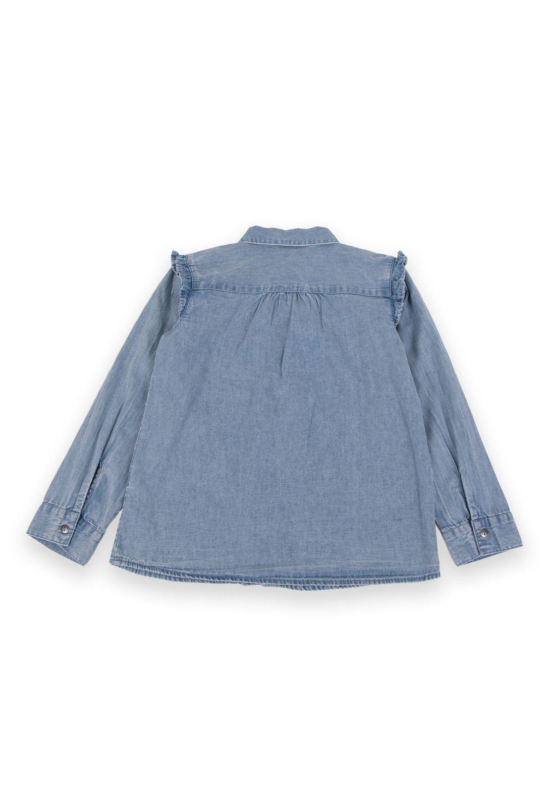 Blusa Niña Denim Pillin (PVA734-24DEN)-2
