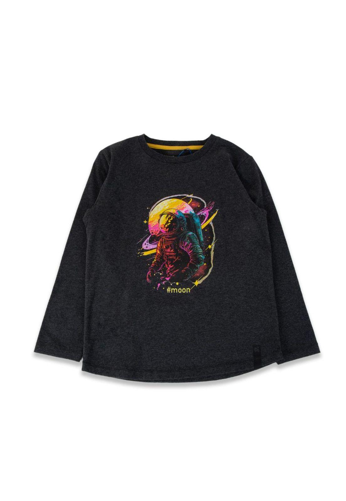 Polera Niño Gris oscuro Pillin-0
