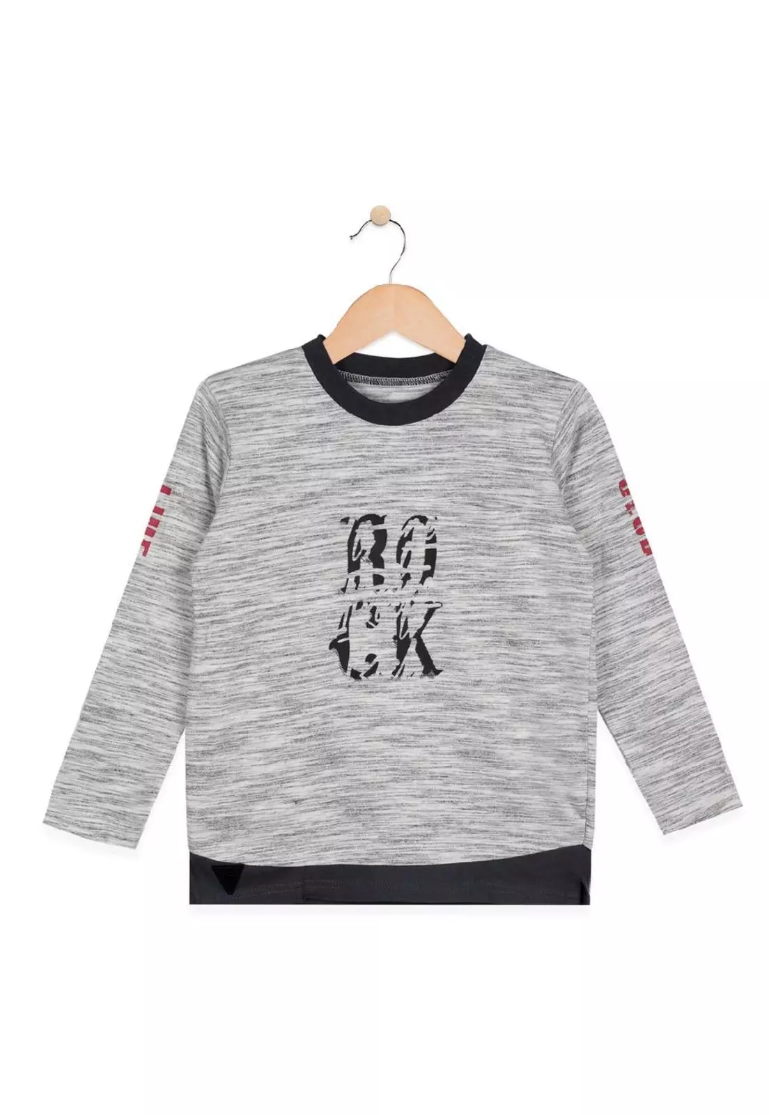 Polera M/L Algodón Invierno Niño Gris-0