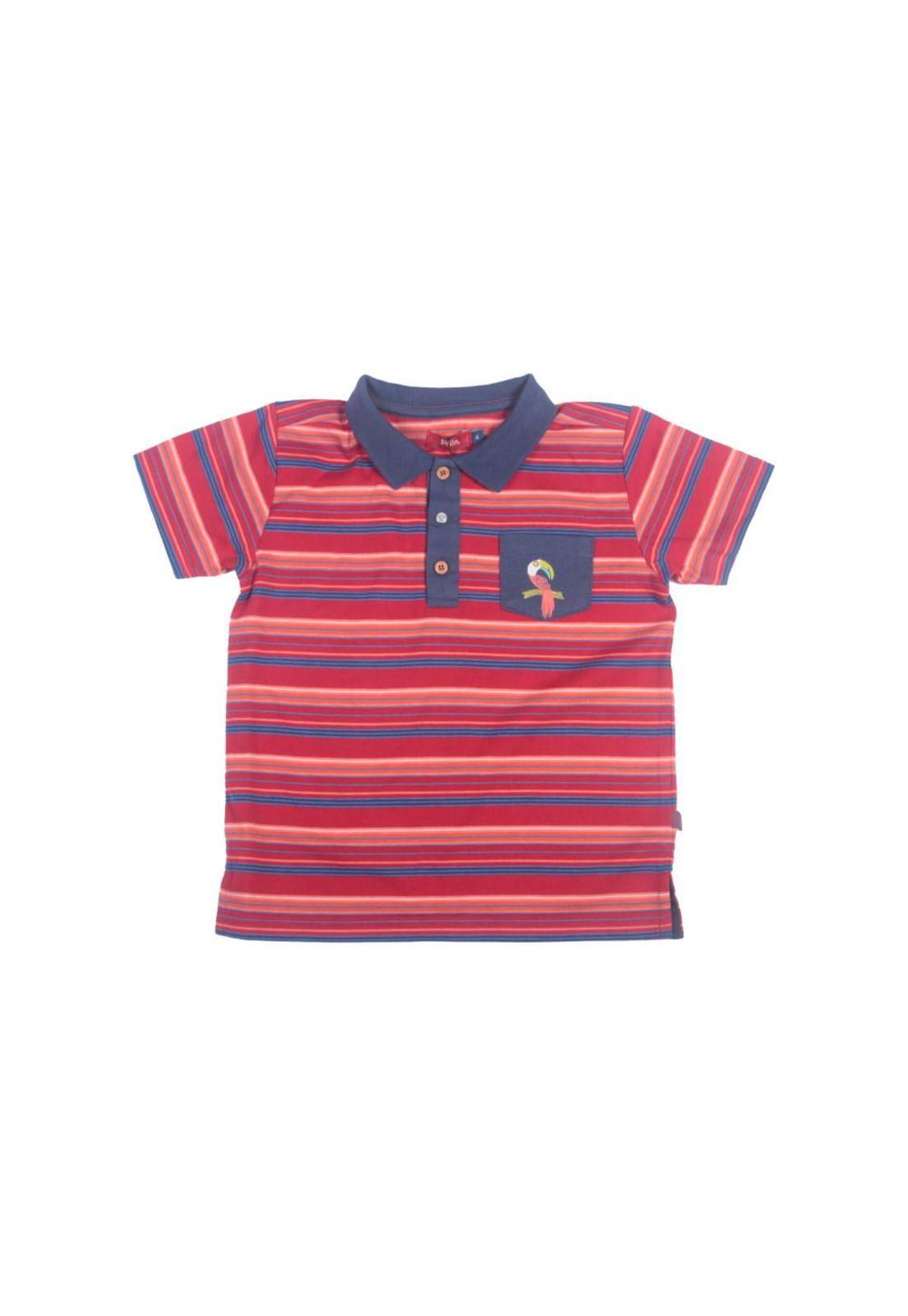Polera Bebe Niño Rojo Pillin-0