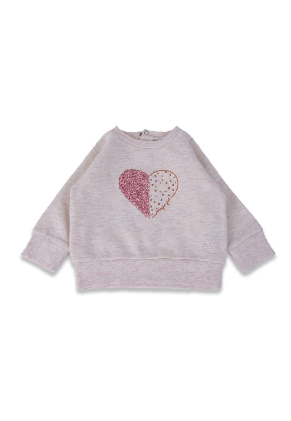 Polerón Bebé Niña Gris claro Pillin-1