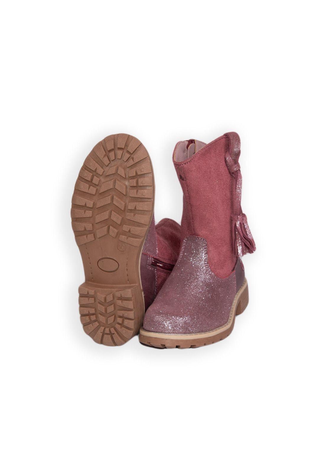 Bota Niña Guinda Pillin-1