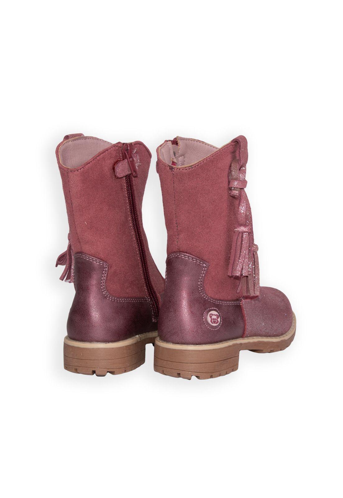 Bota Niña Guinda Pillin-3