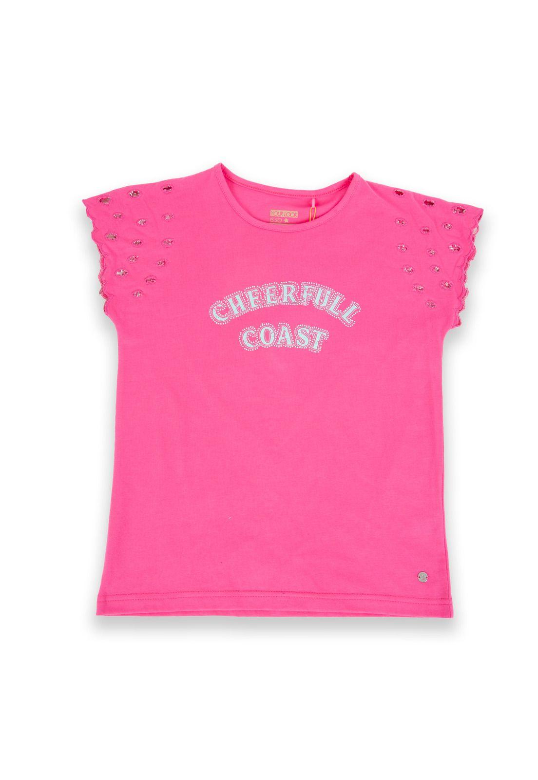 Polera Niña Fucsia Pillin-1