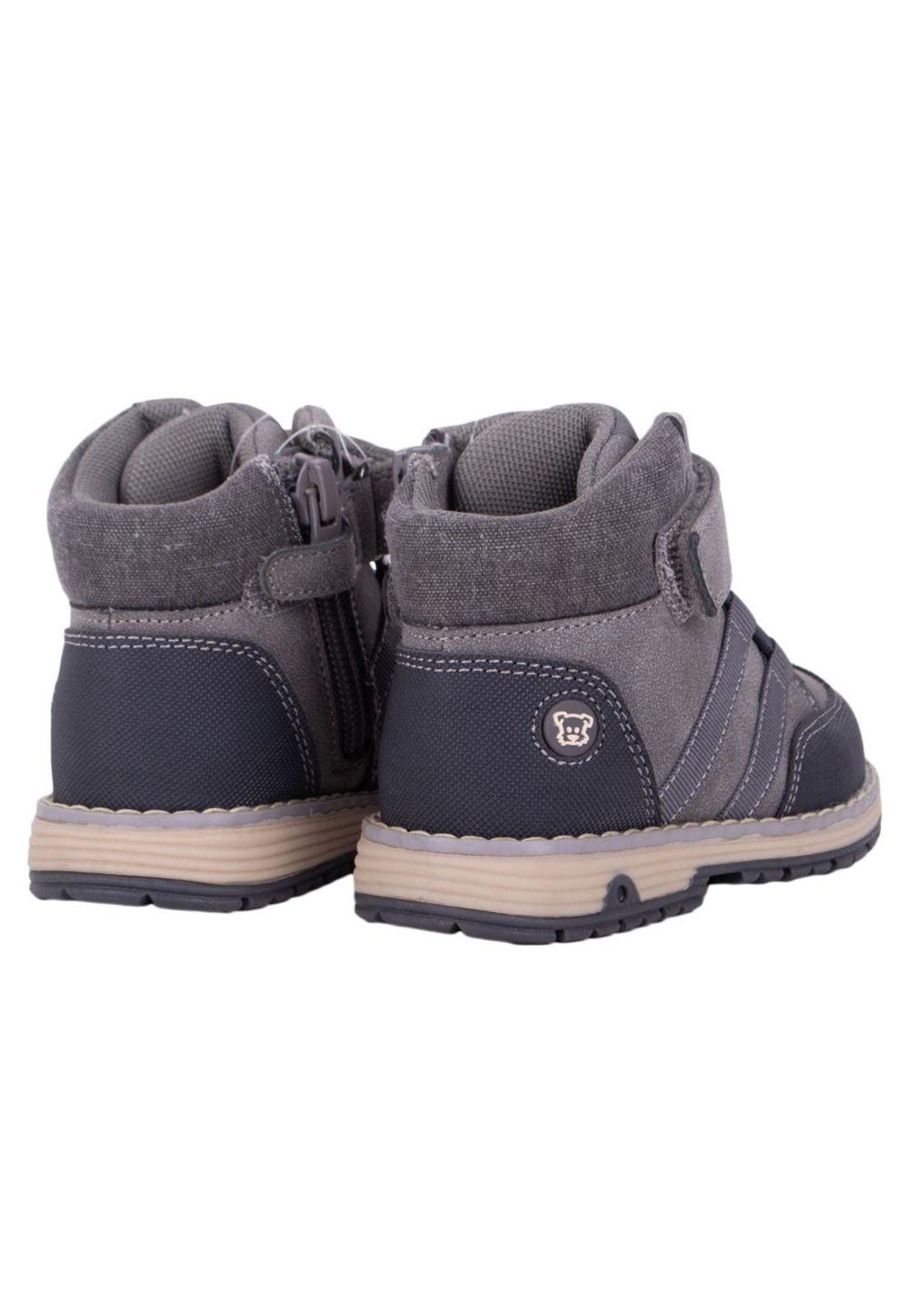 Botín Baby Niño Gris Pillin-3
