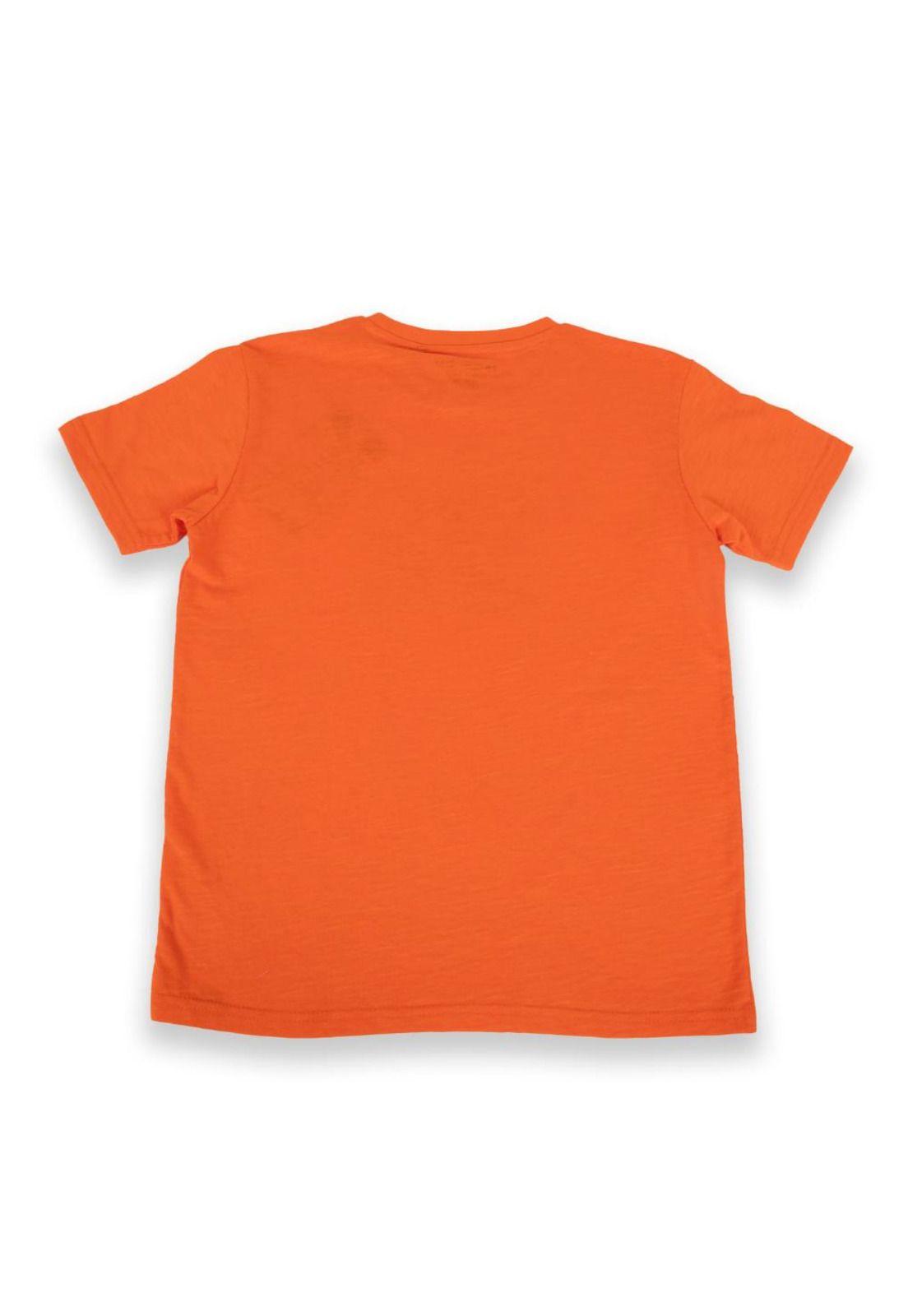 Polera Niño Naranja Pillin-2