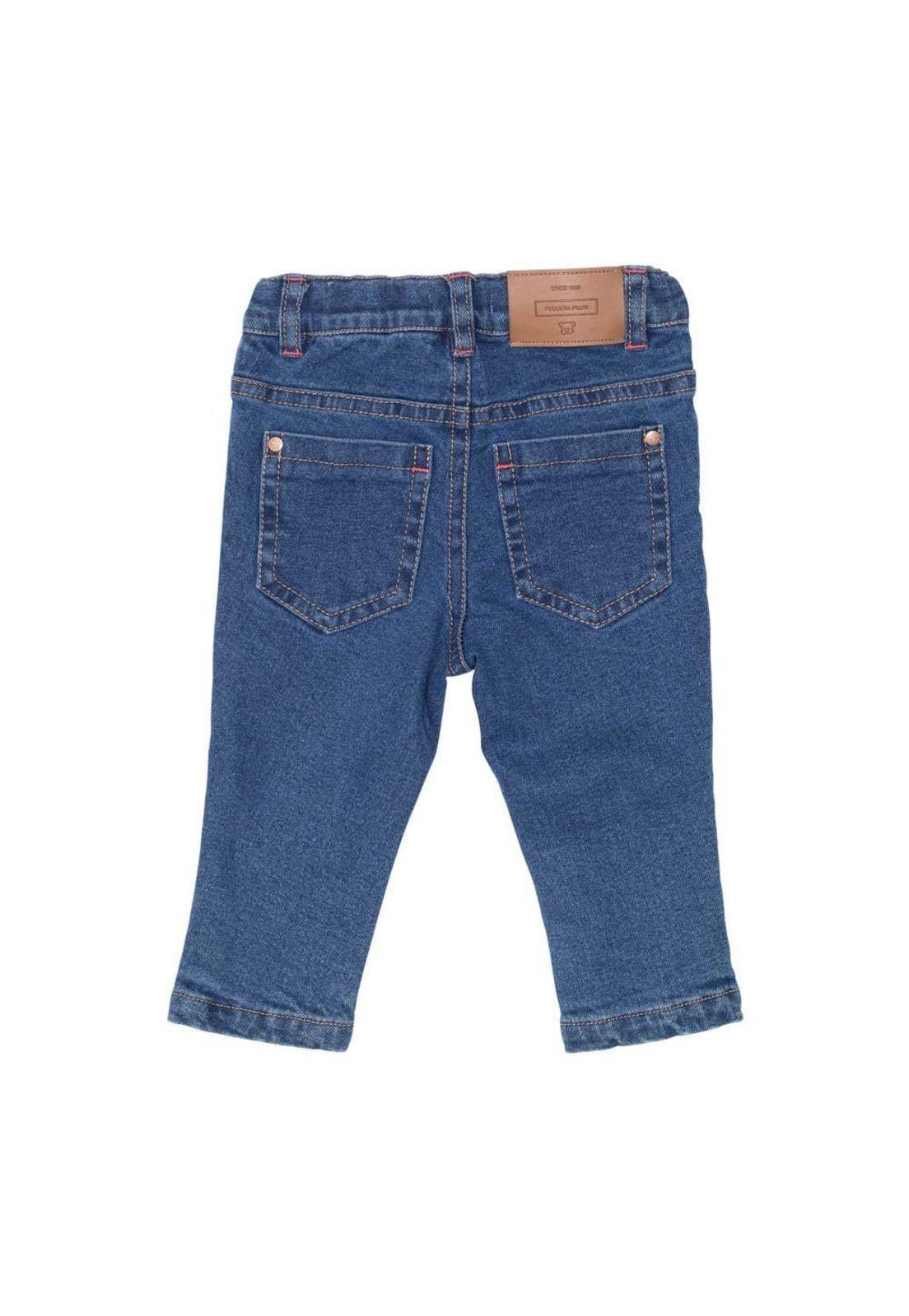 Jeans Bebe Algodón Invierno Niña Azul-1