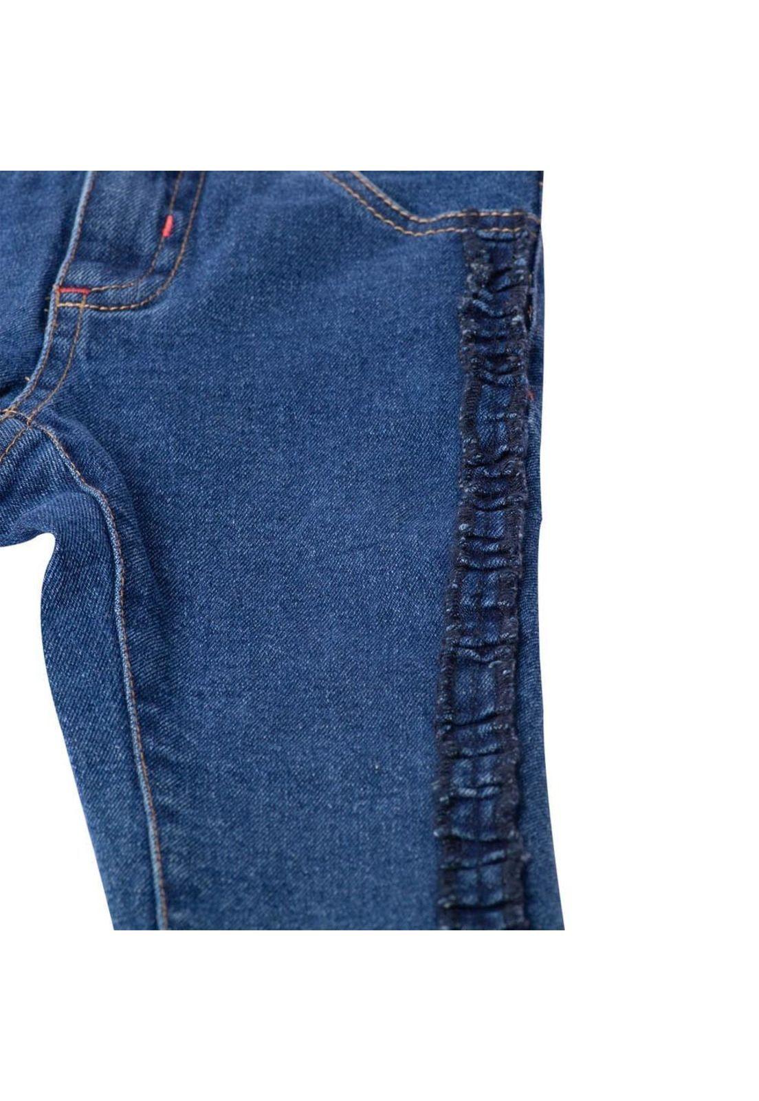 Jeans Bebe Algodón Invierno Niña Azul-2