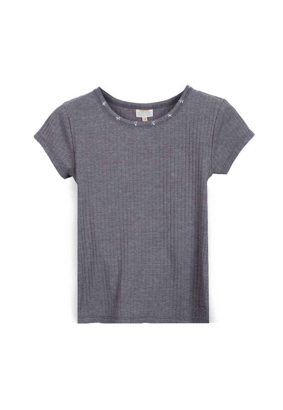Polera Niña Manga Corta Tachas de Estrellas Marengo Pillin-0